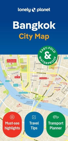 Lonely Planet City Map Bangkok, Paperback by Lonely Planet (COR), Like New Us…