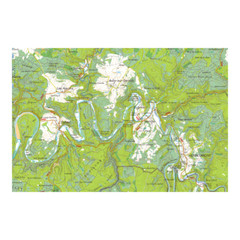 Belgium Roeselare IGN Topo map 19-20 Hiking Walking cycling Driving WW1 history