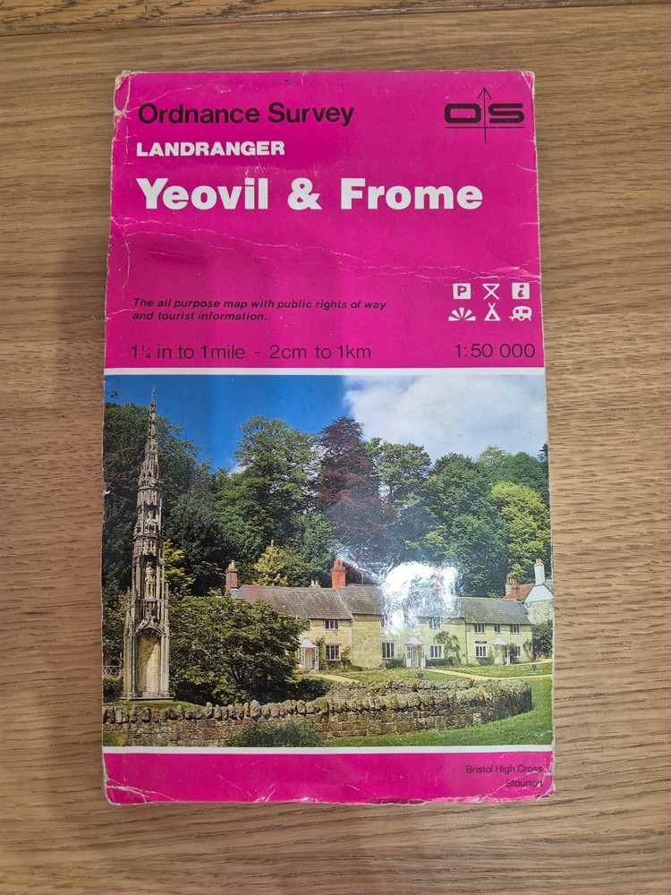 Ordnance Survey Map 1:50 000 – Yeovil & Frome