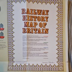 Vintage Bartholomew Railway History Map Of Britain