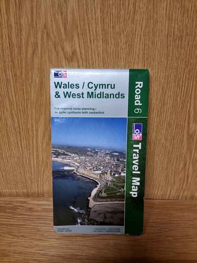 Wales and West Midlands (OS Travel …, Ordnance Survey Roads Map 6 (I3)