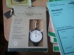 Map holder+map measurer+compass+ 4 pathfinder maps+geological map