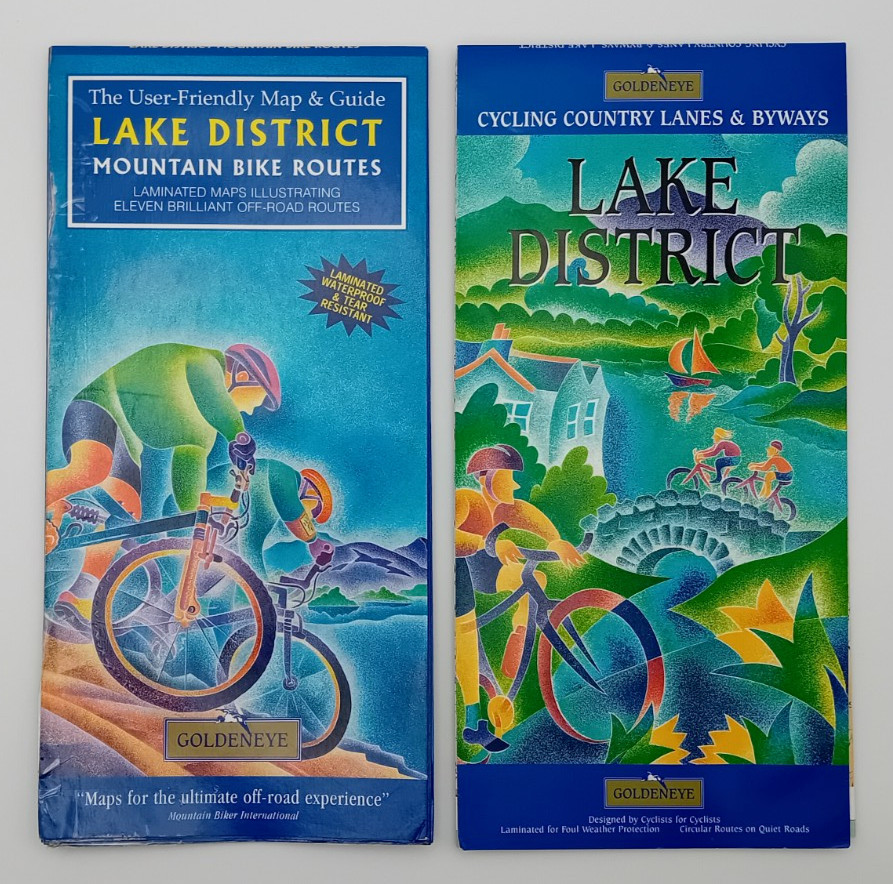 Lake District: Mountain Bike Routes + Cycling Country Lanes & Byways – Maps