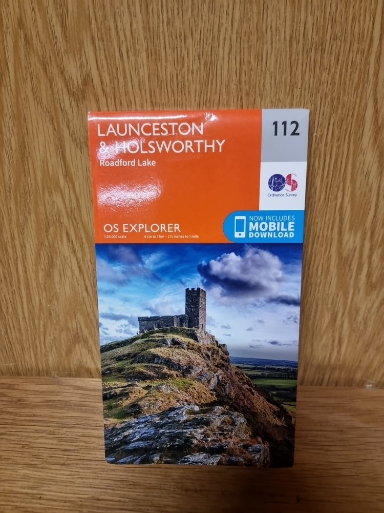 OS Explorer Map (112) Launceston and Holsworthy by Ordnance Survey (22d)