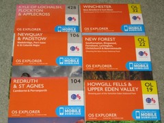 OS Ordnance Survey Explorer maps – latest 2015-17 editions in superb condition