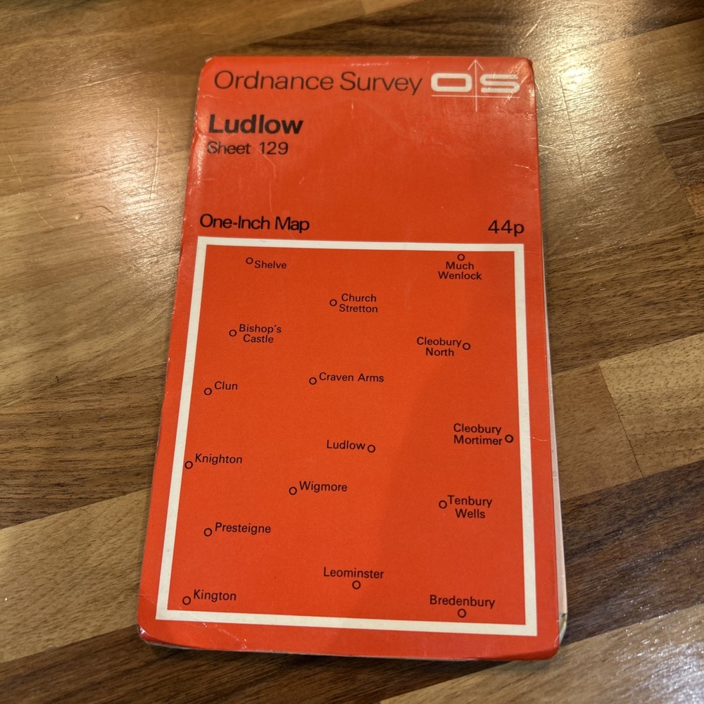 LUDLOW Ordnance Survey One Inch Sheet 129 1967 Leominster Kington