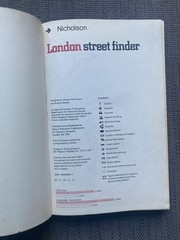 Nicholson’s London Street Finder 1970s Hardback ed detailed rare maps atlas