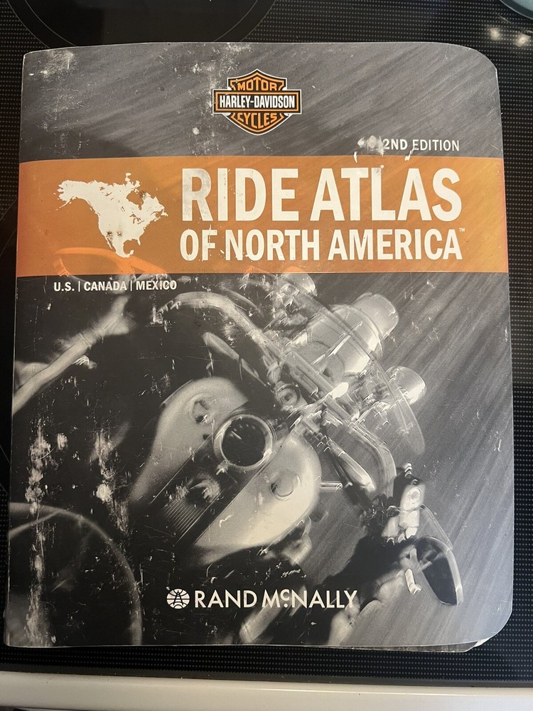 Harley Davidson Ride Atlas of North America 2nd Edition (2007) Ships Free