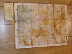 Bartholomew Ayr & ClydsdaleMap Blue Cover 1912-1919 Ordenance Map