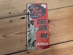 Vintage Rand McNally New York City Street Guide and Map