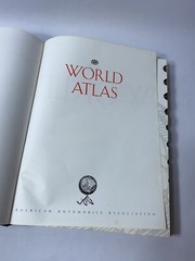 ‘92 World Atlas (AAA)American Automobile Association Populations Hardcover Book