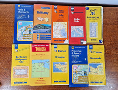 Bundle X29 Vintage & Modern Europe Maps Michelin Tourist Resort