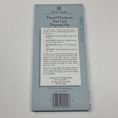 H.M. Gousha Phoenix City Map Folded Travel Map