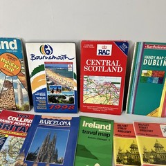 Vintage Maps Bundle Job Lot X22 Belfast Bournemouth Etc…