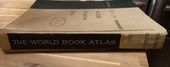 The World Book Atlas 1966 Field Enterprises Hardcover Illustrated Geography