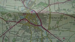 Ordnance Survey Map Cotswolds 1985 Cirencester Broadway Bourton Stow Cheltenham