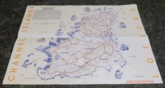 Vintage Channel Islands Lottery Guernsey Small Town Map