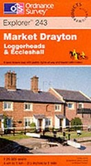 Market Drayton, Loggerheads and Ecclesha… by Ordnance Survey Sheet map, folded