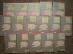 DEVON CORNWALL DORSET SOMERSET LANDRANGER OS ORDNANCE SURVEY MAPS JOB LOT BUNDLE
