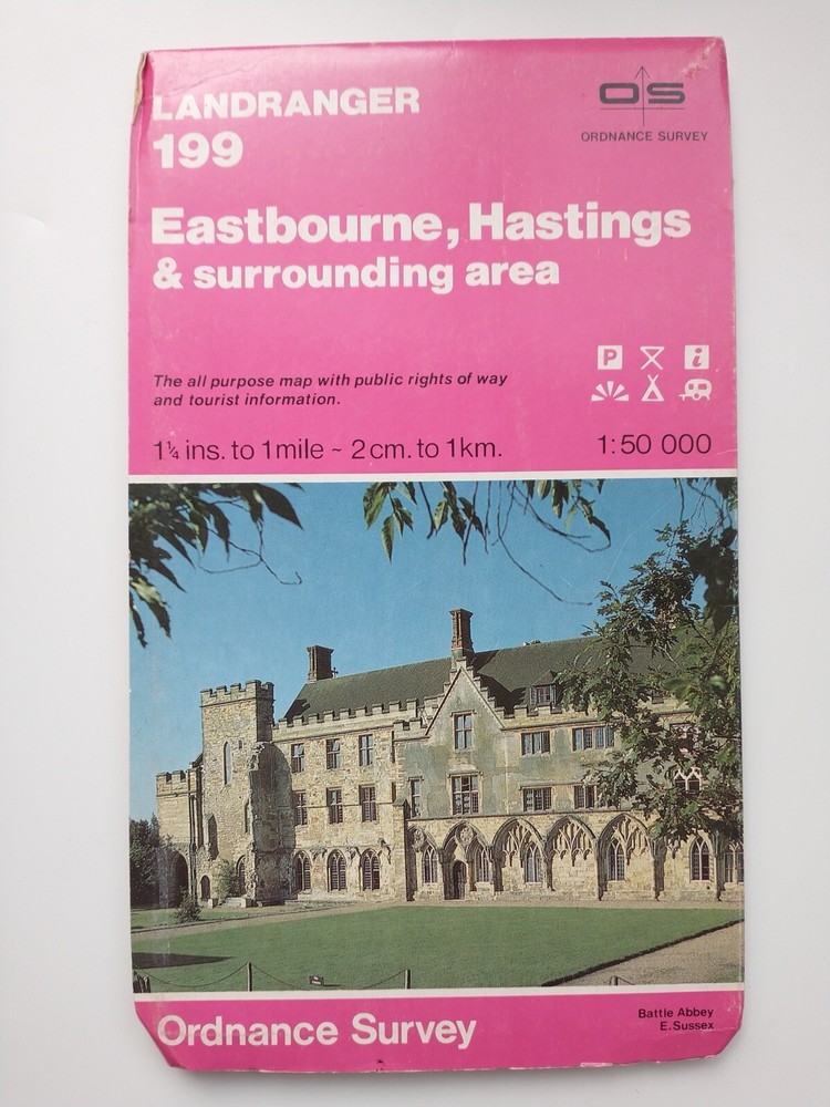 OS 1:50,000 Landranger Sheet 199 Eastbourne, Hastings & surrounding area, 1983