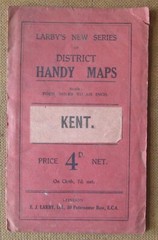 E. J. Larby’s New Series District Handy Map Kent Circa 1910 Rare
