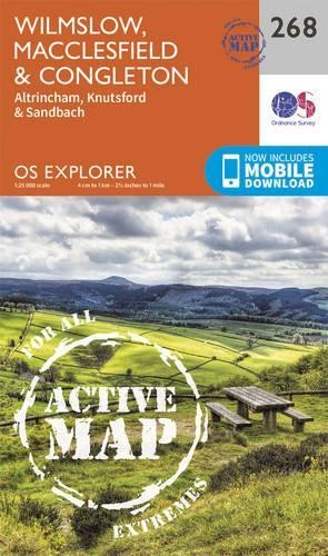 Wilmslow, Macclesfield and Congleton (Map) OS Explorer Active Map