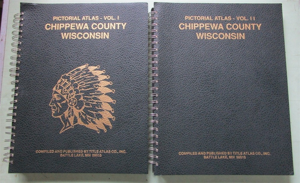 1991 2v. Atlas of Chippewa County Wisconsin