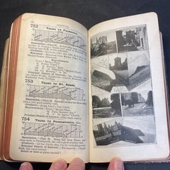 Antique The contour road book of England : Harry R G Inglis 1902 Leather Bound