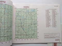 VTG USGS Wisconsin & Michigan Index to Topographic Map Coverage – ephemera