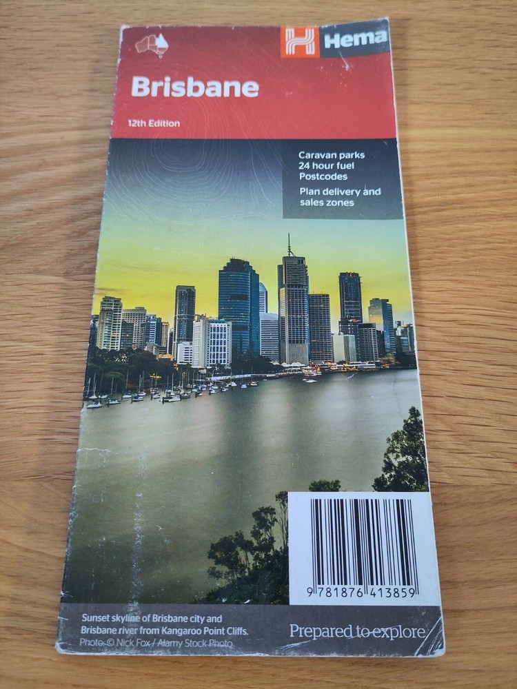 2017 Brisbane and region handy by Hema Maps [Sheet map, rolled] – Used