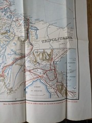 Cartes Tirade, Vintage French Map of Tunisia. c1950s. Large Paper Map. Africa