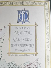 BROTHER CADFAEL SHREWSBURY MAP 1990 JOHN GARNONS WILLIAMS MEDIEVAL STYLE HISTORY