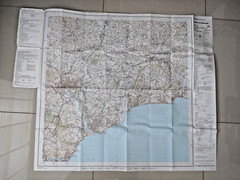 Exeter & Sidmouth OS Ordnance Survey Landranger Map Sheet 192 1983