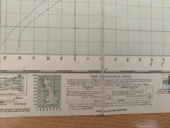 Vintage Ordance Survey folded Map of East Kent, pub 1945, cloth/linen paper