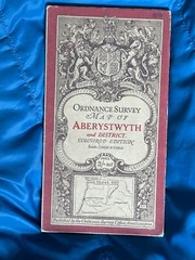Vintage Ordnance Survey Coloured 1 Inch Cloth Map, Aberystwyth, 1912, Sheet 69