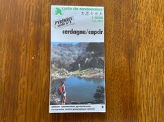 WALKING HIKING MAP-PYRENEES CARTE NO 8 CERDAGNE – CAPCIR 1991