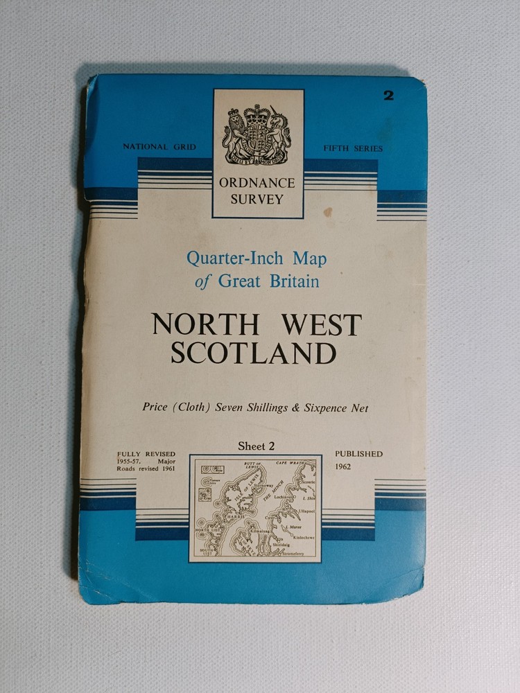 Quarter-Inch Map North West Scotland 1962 Ordnance Survey