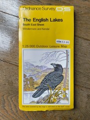 The English Lakes South-Eastern Area Map Windermere & Kendal 1983