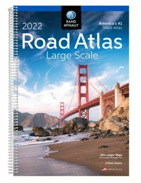 2022 Large Scale Road Atlas by Rand McNally(2019, Paperback)