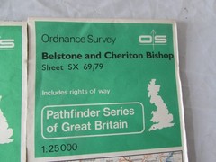 4 x OS Pathfinder series SX 1.25000 maps