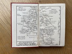 Oxfordshire (The Little Guides) F. G. Brabant, Vintage 1933 Methuen 5th Ed. Map