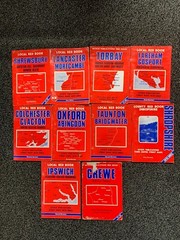 10x vintage old philips Local super County Red Book Map street map guides bundle