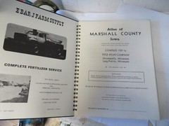 1981 MARSHALL COUNTY IA PICTORIAL ATLAS PLAT BOOK maps owner property lines