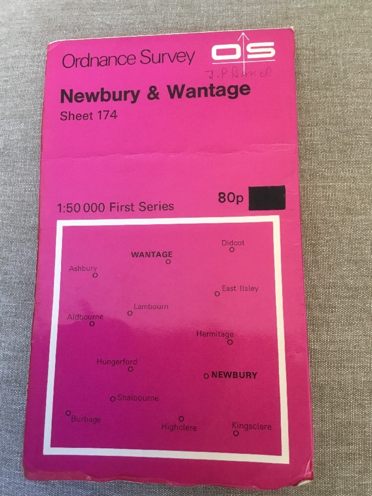 1974 Ordnance Survey First Series Map 174 Newbury And Wantage (incl Ashbury)
