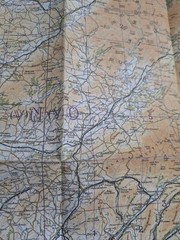 England- South Wales Official ROYAL AIR FORCE EDITION – Sheet 7- Cloth Map 1935