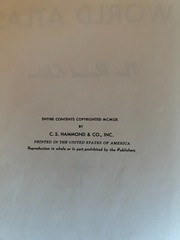 Hammond’s Family Reference World Atlas by Hanover House