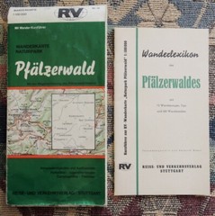 Vintage 1968 Map of the Pfalzerwald Nature Park – RV Nr.15 – inc Walk Directory