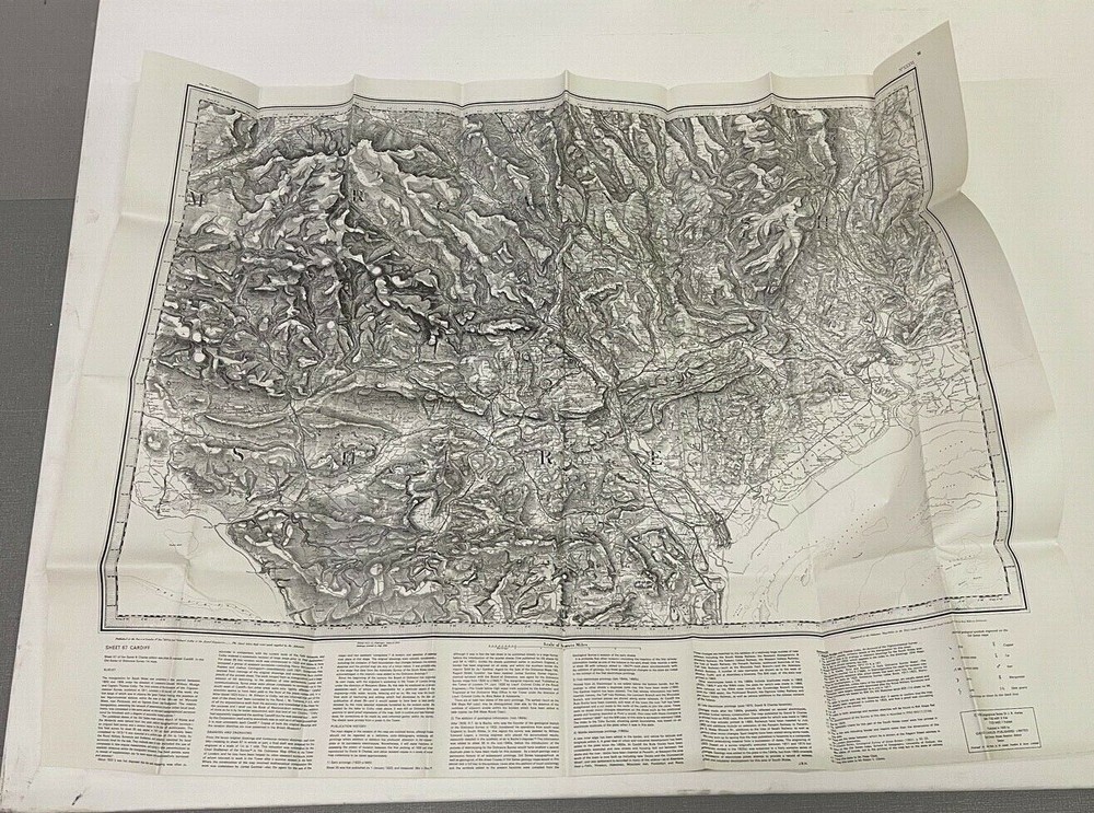 David & Charles, OS Sheet Map, 1st Edition,1 Inch Reprint, Cardiff, No 67