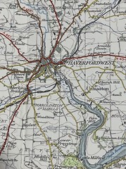 Vintage OS One Inch Map – Pembroke, Sheet 151, 1952, On Cloth – Ordnance