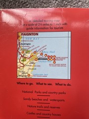 1989 Geographia Tourist map Devon, English Tourist Board